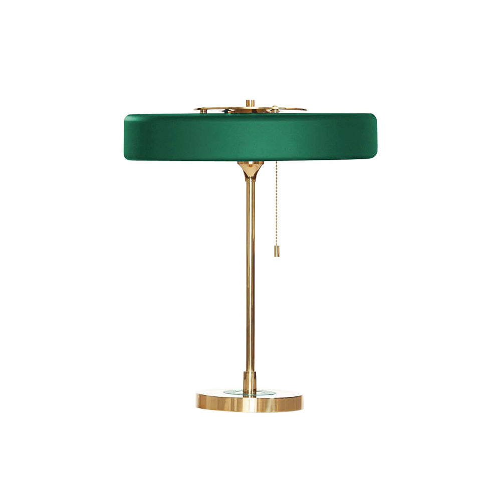 Table Lamp Metal 13.8 in x 18.9 in Acrylic Shade Indoor Desk Nightstand Light | Thomler