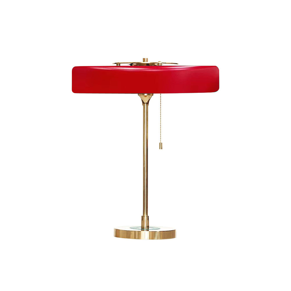 Table Lamp Metal 13.8 in x 18.9 in Acrylic Shade Indoor Desk Nightstand Light | Thomler