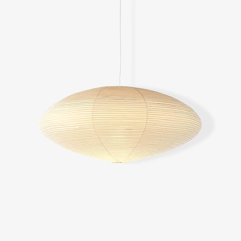 Akari Handcrafted Mulberry Paper Pendant Light 17.7 in Ceiling Indoor Warm Glow LED Edison Bulb | Thomler
