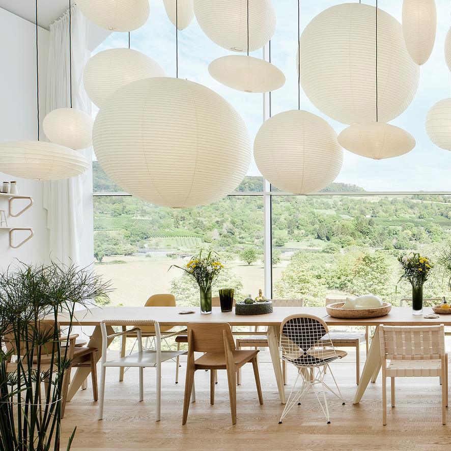 Pendant Lamp Mulberry Paper 15.7 in Adjustable Indoor Ceiling Lighting Modern Dining Room Kitchen Island Hanging Light | Thomler