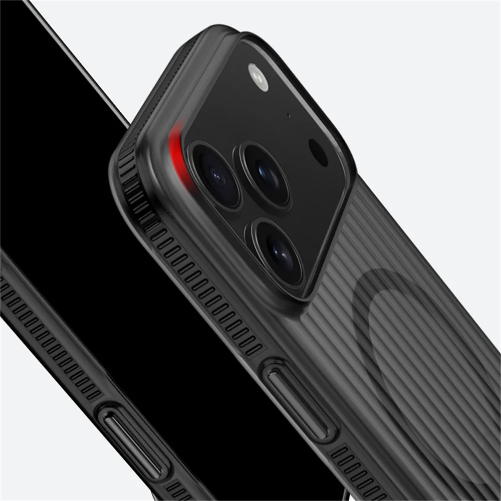 Textured Anti-Slip Phone Case for iPhone 12 through 17 Series – Shock-Absorbing TPU Protection with Ridged Sides & Raised Edges for Screen | Thomler
