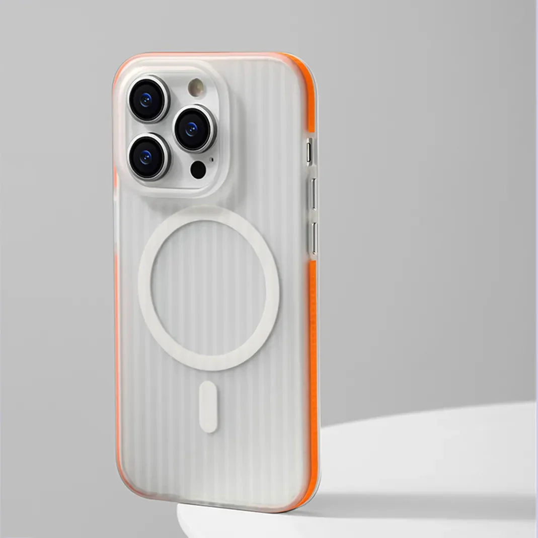 Textured Anti-Slip Phone Case for iPhone 12 through 17 Series – Shock-Absorbing TPU Protection with Ridged Sides & Raised Edges for Screen | Thomler