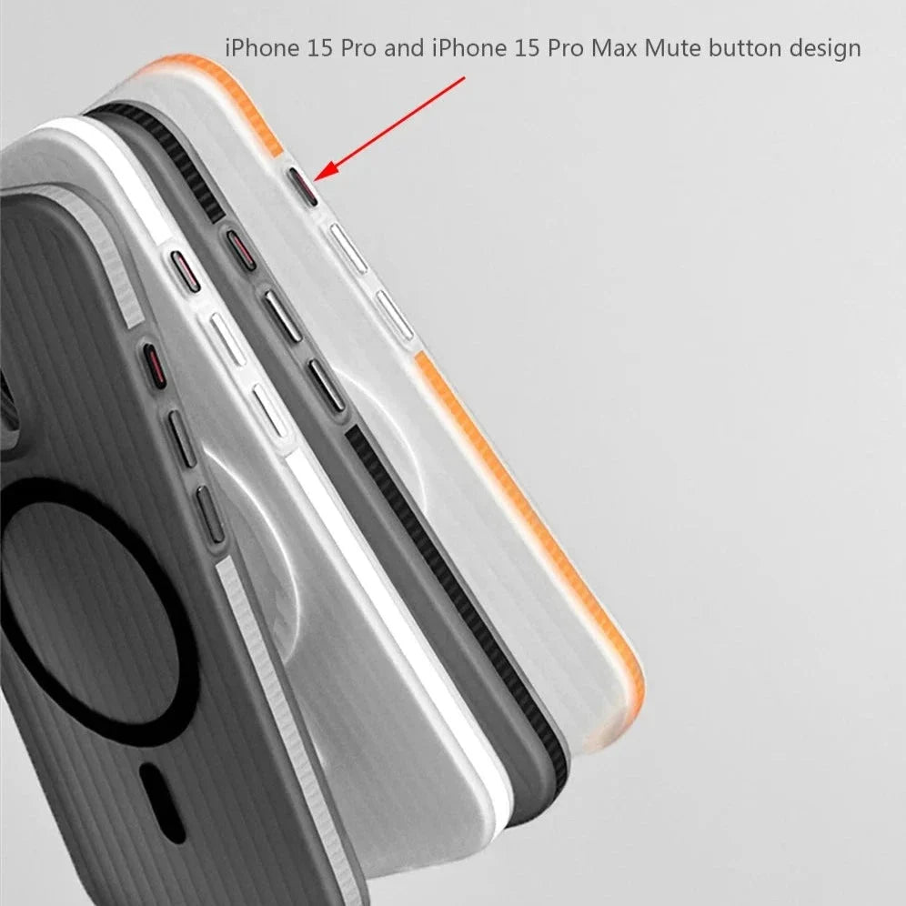 Textured Anti-Slip Phone Case for iPhone 12 through 17 Series – Shock-Absorbing TPU Protection with Ridged Sides & Raised Edges for Screen | Thomler
