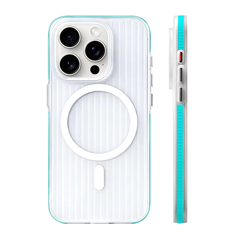 Textured Anti-Slip Phone Case for iPhone 12 through 17 Series – Shock-Absorbing TPU Protection with Ridged Sides & Raised Edges for Screen | Thomler