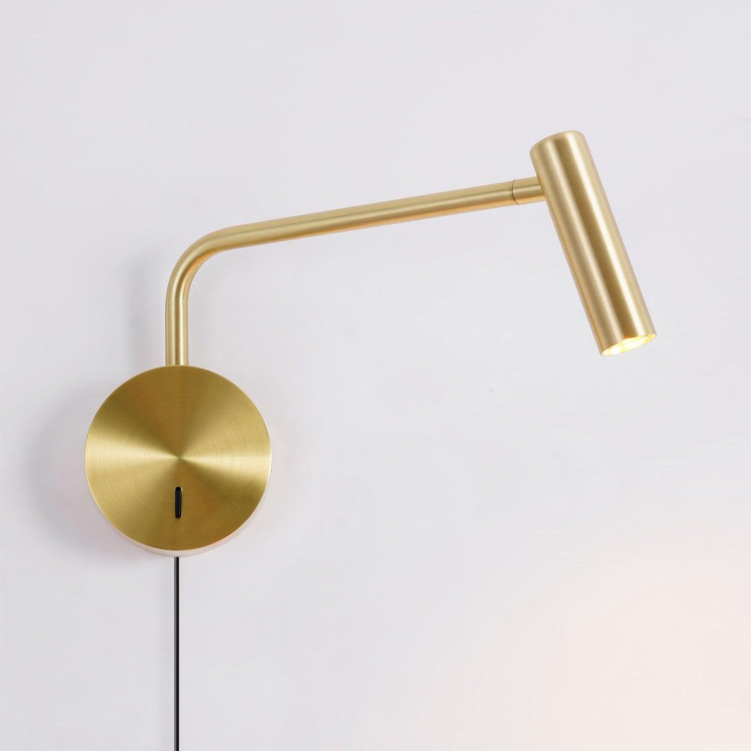 Wall Lamp Metal 9.4 in LED Adjustable Reading Bedroom Bedside Pivoting Arm Modern Lighting Fixture | Thomler
