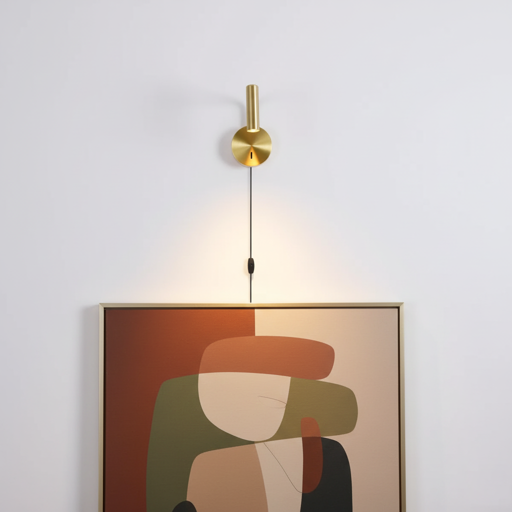 Wall Lamp Metal 9.4 in LED Adjustable Reading Bedroom Bedside Pivoting Arm Modern Lighting Fixture | Thomler