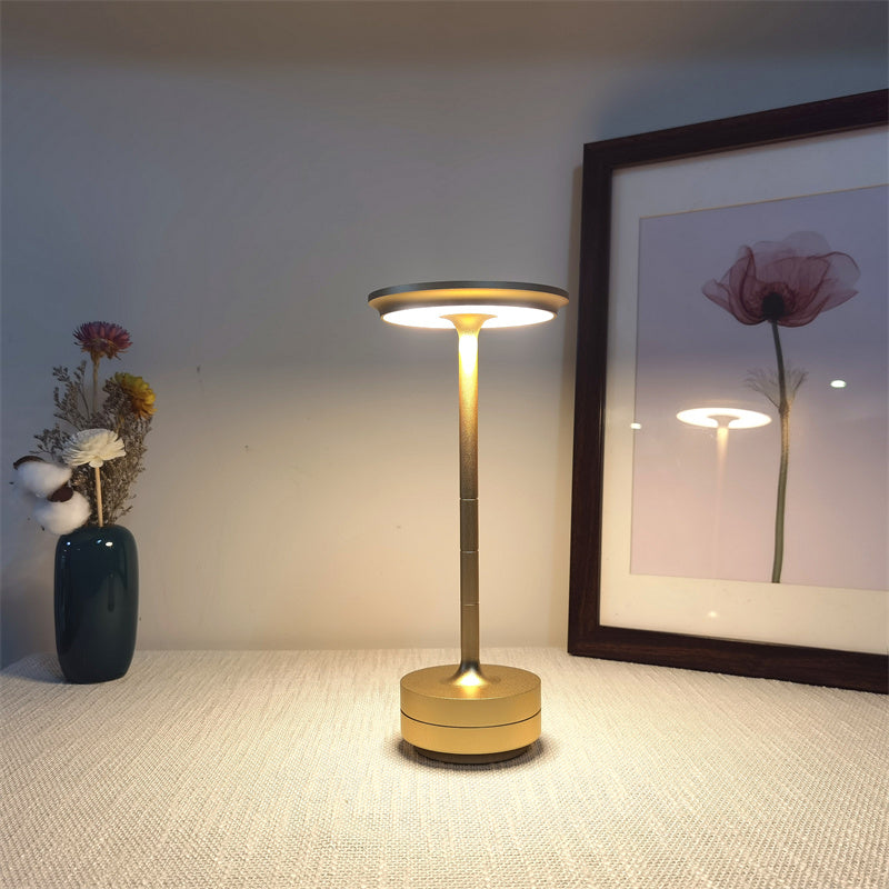 Table Lamp Metal 11 in USB Rechargeable Touch Control Desk Lamp Warm Neutral White Light | Thomler