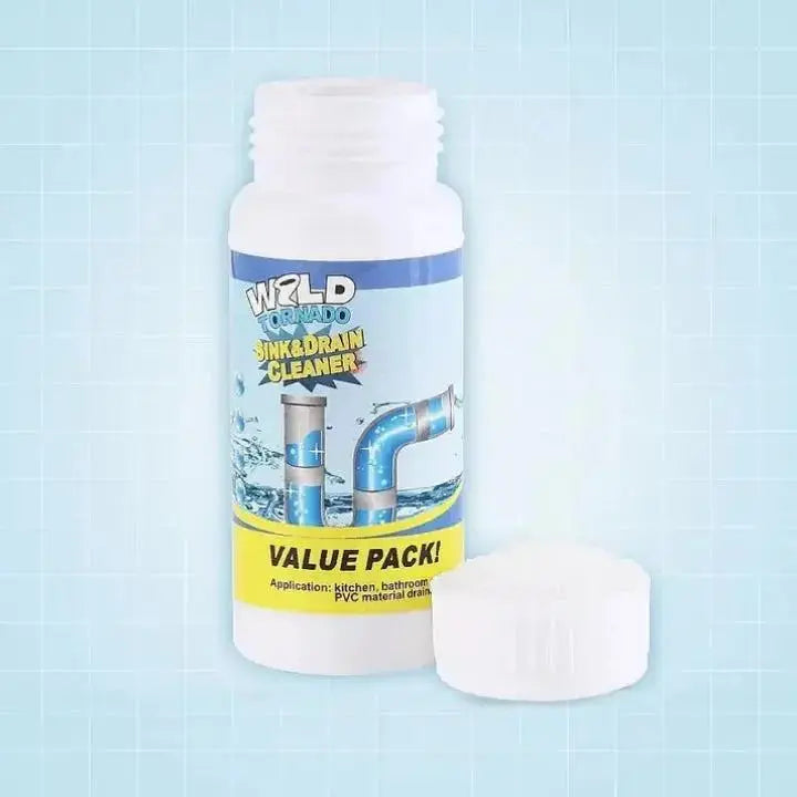 Drain Cleaner Powder 110.0 g (3.9 oz) Household Drain Maintenance Kitchen Bathroom Shower Toilet Blockage Remover PVC Pipe Care | Thomler