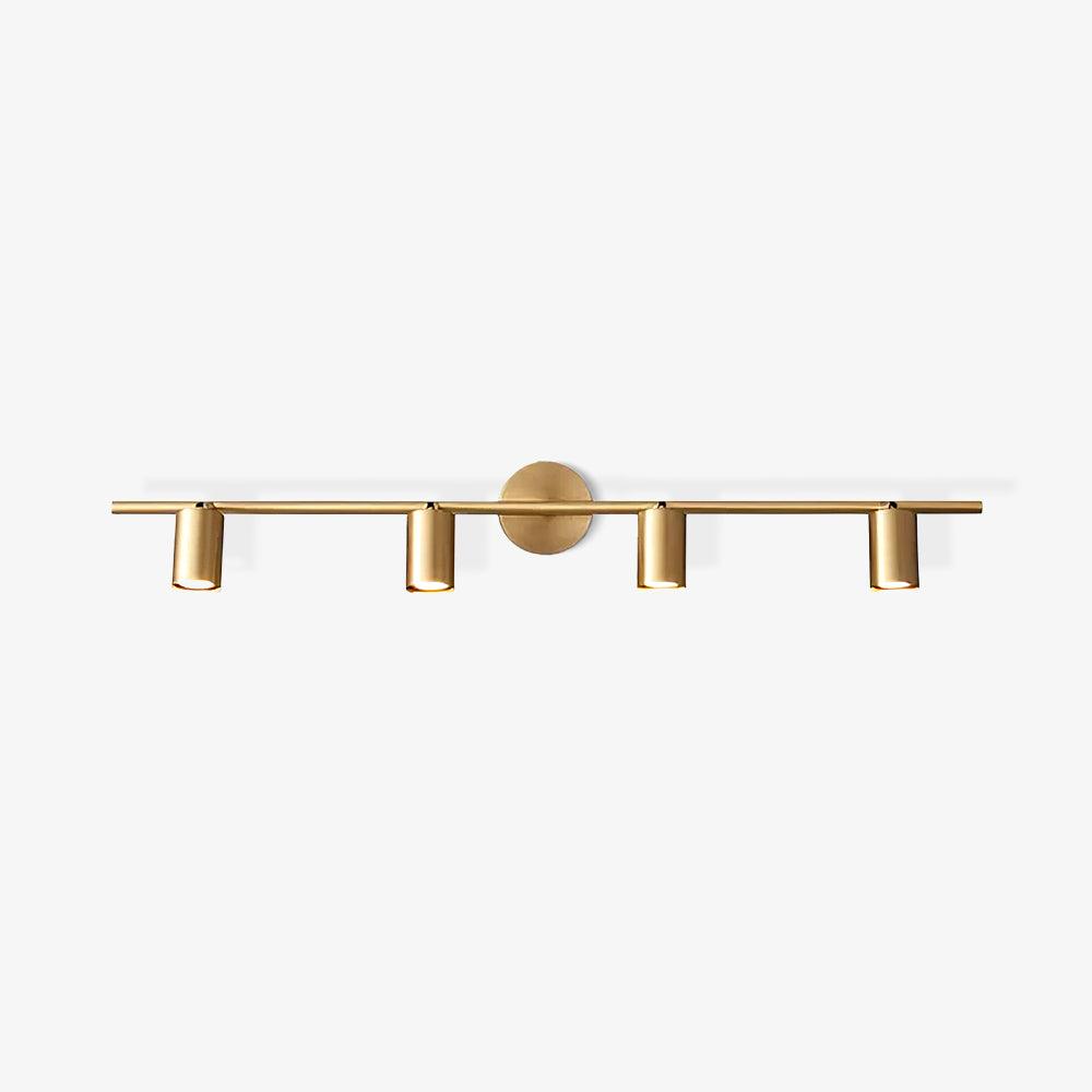 Brass Rotatable Spotlight Wall Light 3.1 in 350° Adjustable Indoor Accent Lighting Multi Head Ceiling Mount | Thomler