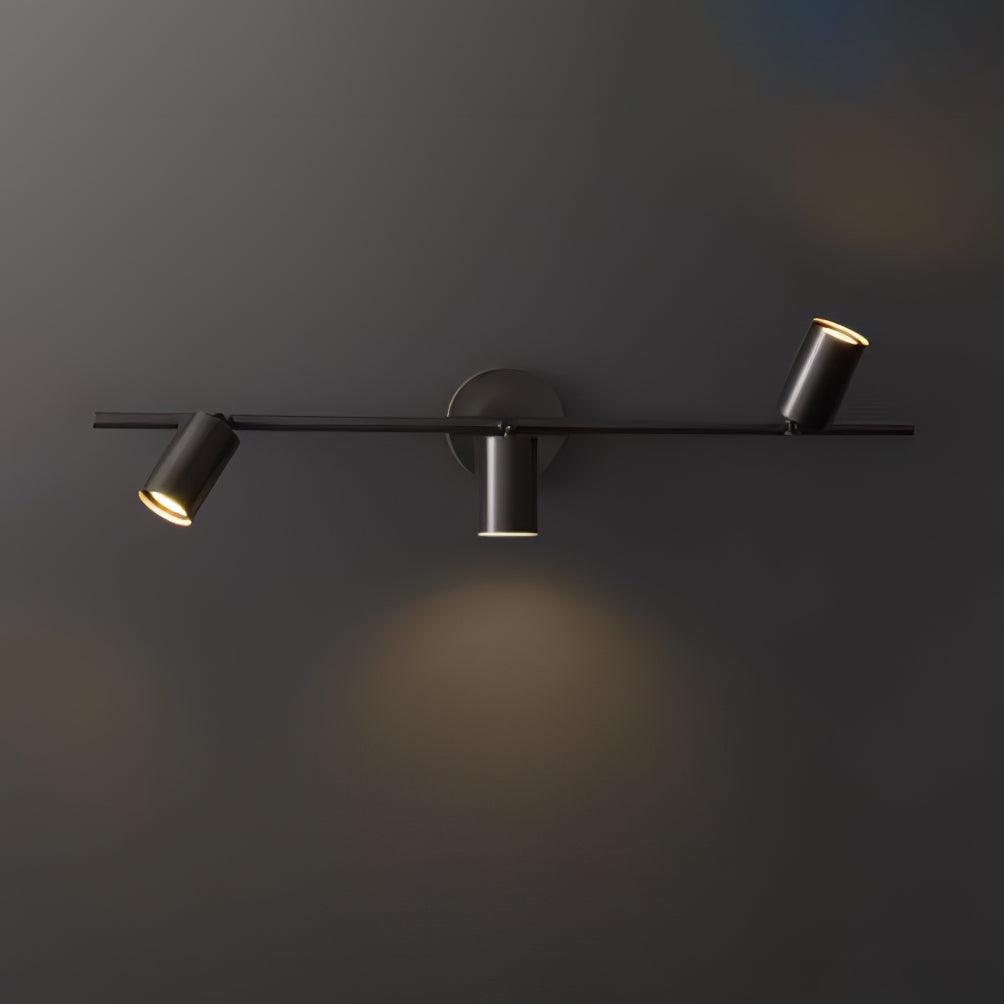 Brass Rotatable Spotlight Wall Light 3.1 in 350° Adjustable Indoor Accent Lighting Multi Head Ceiling Mount | Thomler