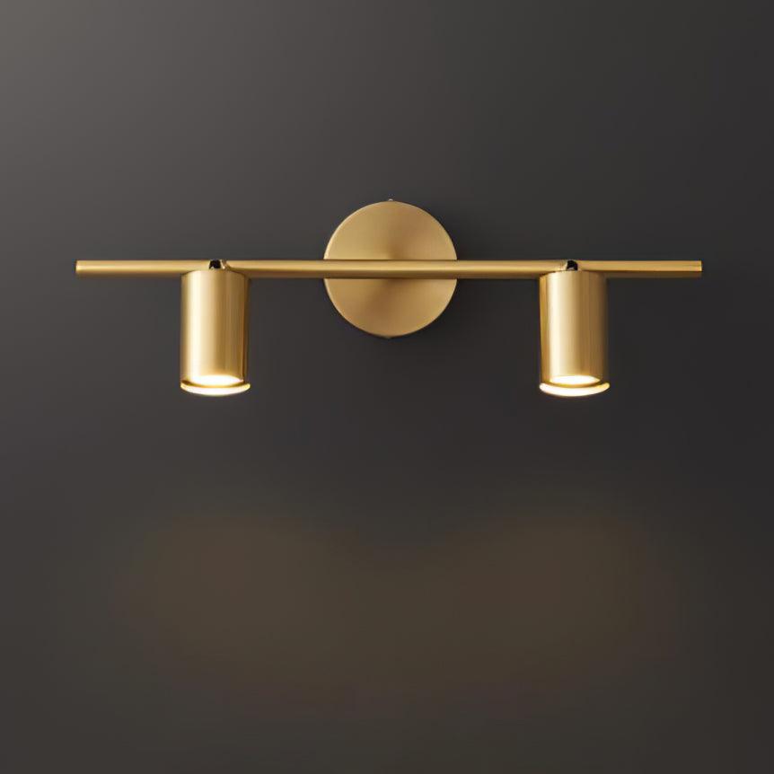 Brass Rotatable Spotlight Wall Light 3.1 in 350° Adjustable Indoor Accent Lighting Multi Head Ceiling Mount | Thomler