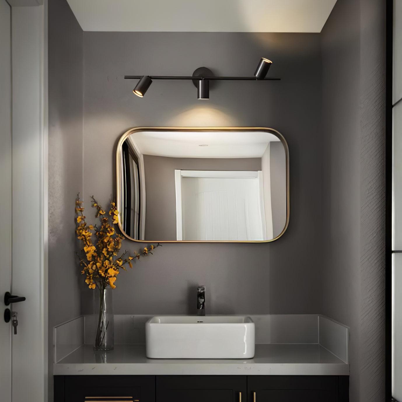 Brass Rotatable Spotlight Wall Light 3.1 in 350° Adjustable Indoor Accent Lighting Multi Head Ceiling Mount | Thomler