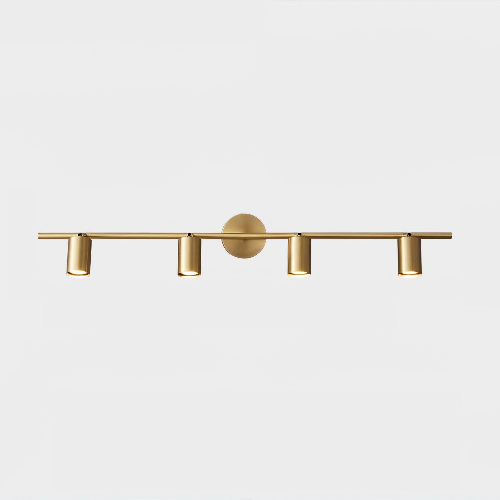 Brass Rotatable Spotlight Wall Light 3.1 in 350° Adjustable Indoor Accent Lighting Multi Head Ceiling Mount | Thomler