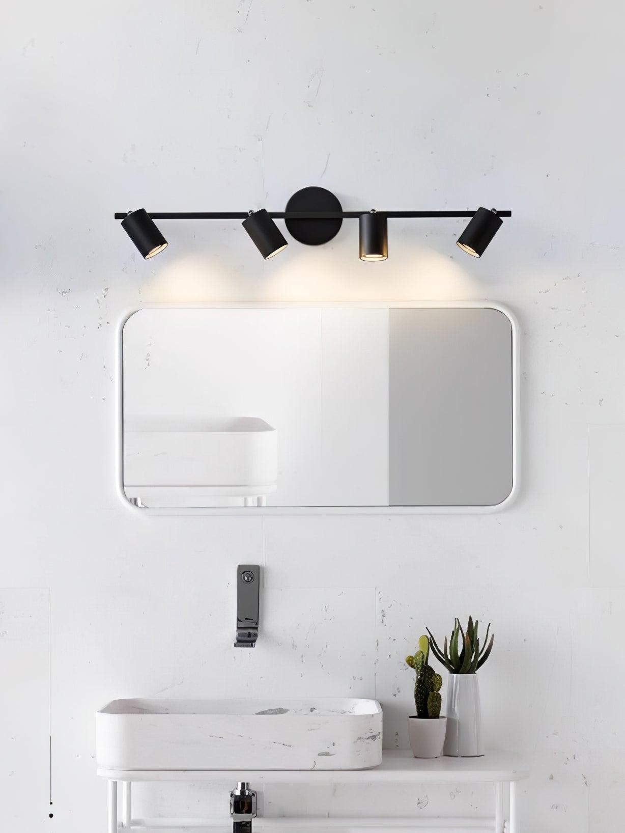 Brass Rotatable Spotlight Wall Light 3.1 in 350° Adjustable Indoor Accent Lighting Multi Head Ceiling Mount | Thomler