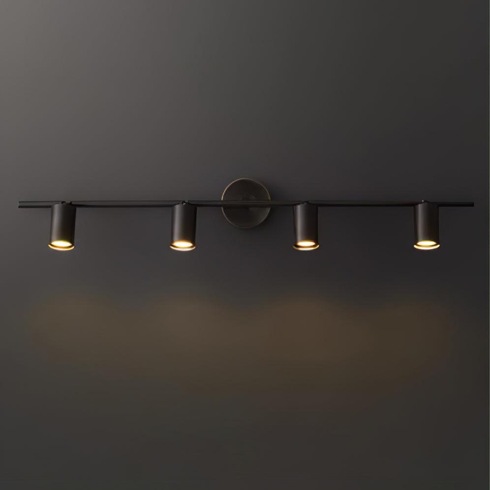 Brass Rotatable Spotlight Wall Light 3.1 in 350° Adjustable Indoor Accent Lighting Multi Head Ceiling Mount | Thomler