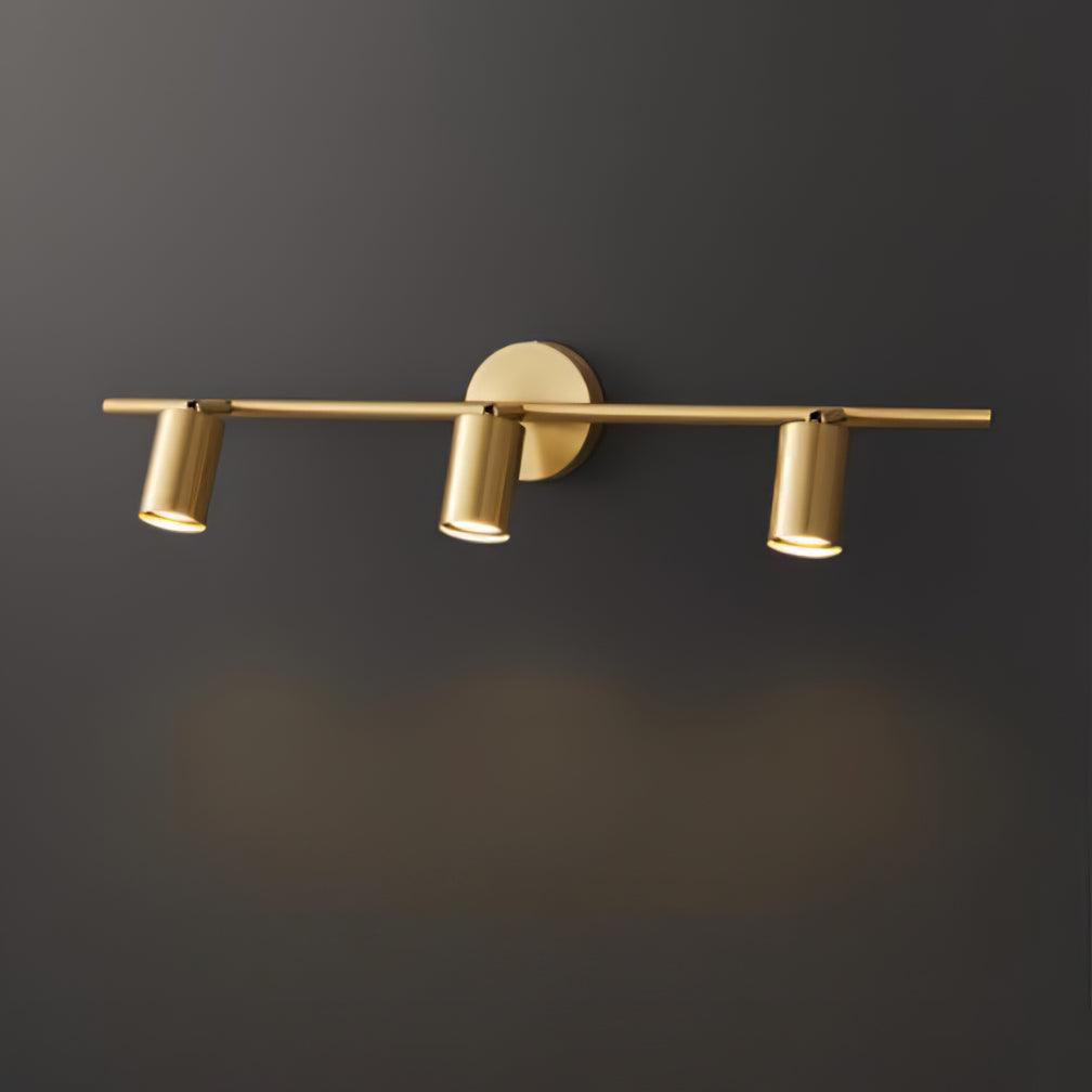 Brass Rotatable Spotlight Wall Light 3.1 in 350° Adjustable Indoor Accent Lighting Multi Head Ceiling Mount | Thomler