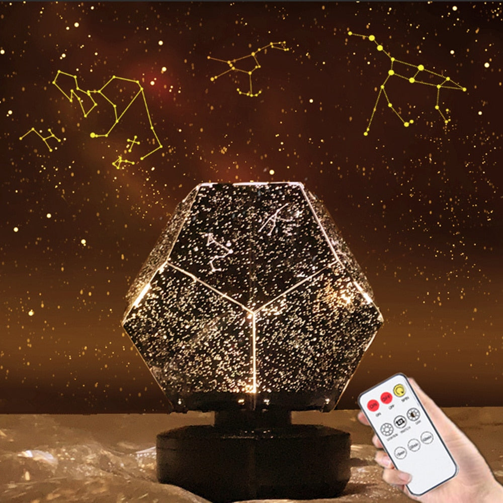 Star Projector ABS Plastic 22.0 cm Galaxy Ceiling Bedroom Night Light Constellation Lamp USB Rechargeable Remote Controlled | Thomler