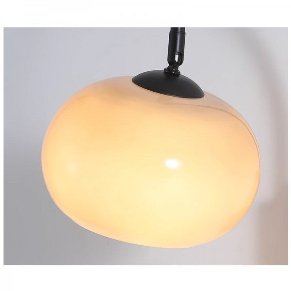 Swivel Glass Sphere Sconce – E27 Wall Mount Accent Fixture with 10W LED Bulb for Bedroom Hallway Living Room Adjustable Directional Lighting | Thomler