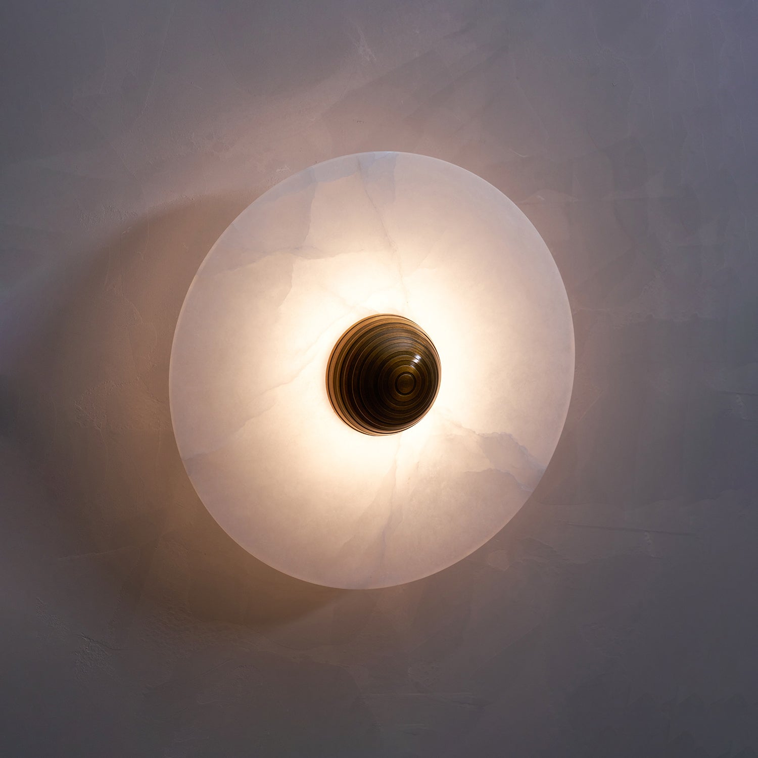 Wall And Ceiling Light Aluminum Alabaster 11.8 in White Indoor LED Fixture Gold Bronze Contemporary Home Lighting | Thomler