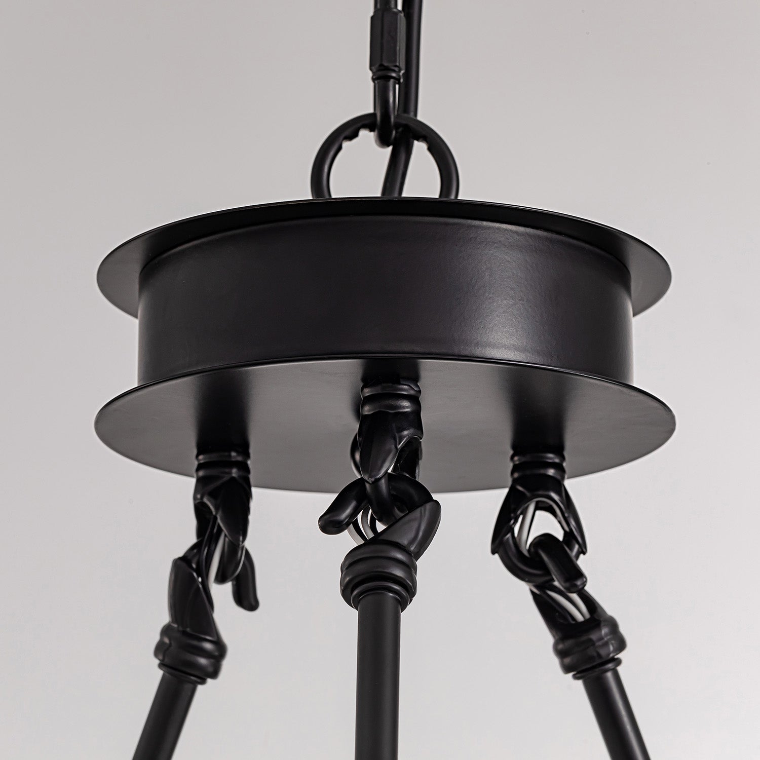 Chandelier Metal K9 Crystal 25.6 in Rustic Dining Room Kitchen Living Room Hanging Light Fixture | Thomler
