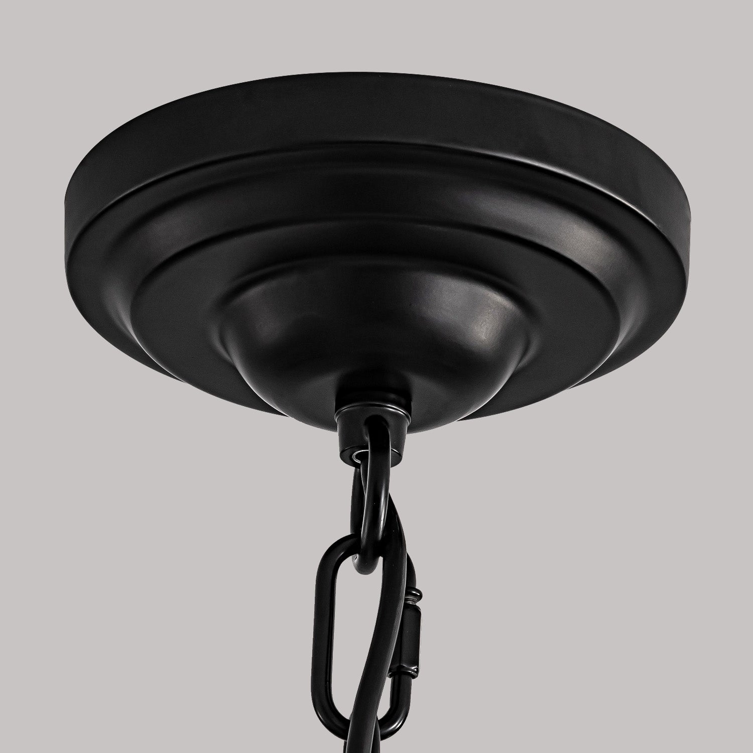 Chandelier Metal Crystal 80.0 cm Matte Black Dining Room Wagon Wheel Ceiling Light Adjustable Hanging Fixture | Thomler