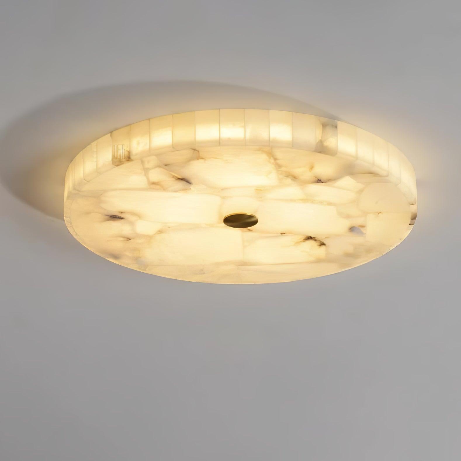 Ceiling Lamp Alabaster Round 19.7 in Indoor Warm Light Mosaic Decorative Modern Fixture | Thomler