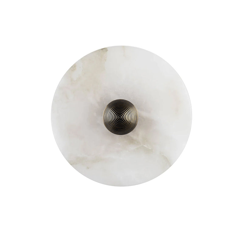 Wall And Ceiling Light Aluminum Alabaster 11.8 in White Indoor LED Fixture Gold Bronze Contemporary Home Lighting | Thomler