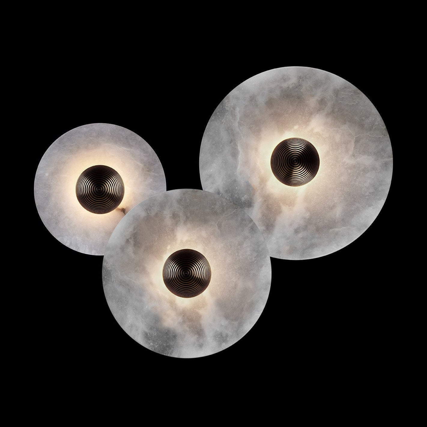 Wall And Ceiling Light Aluminum Alabaster 11.8 in White Indoor LED Fixture Gold Bronze Contemporary Home Lighting | Thomler