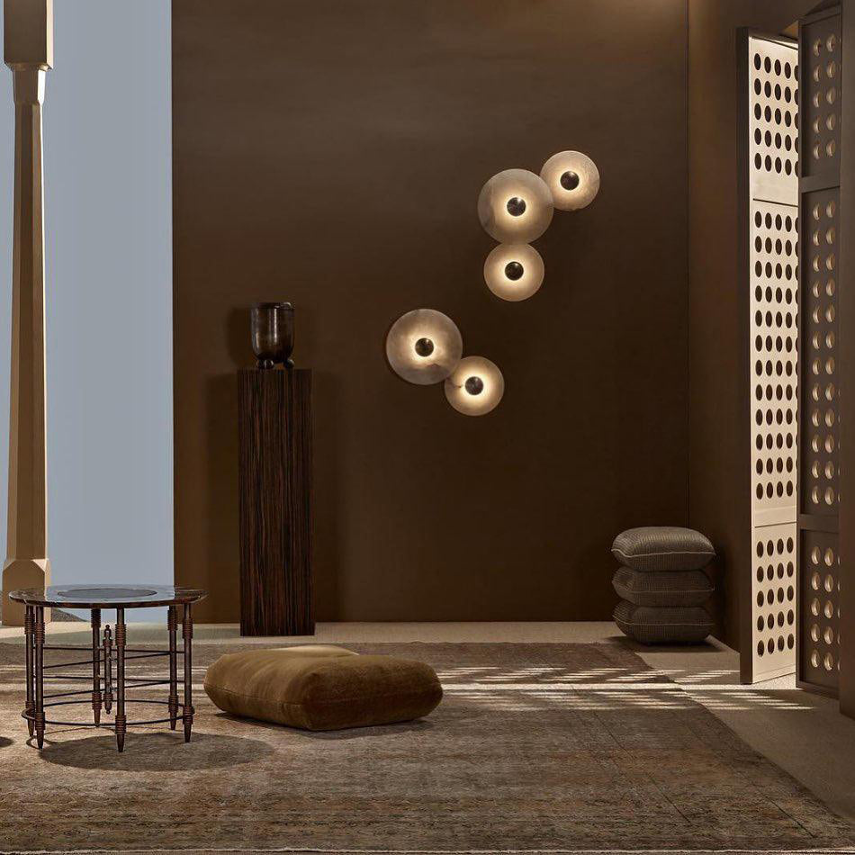 Wall And Ceiling Light Aluminum Alabaster 11.8 in White Indoor LED Fixture Gold Bronze Contemporary Home Lighting | Thomler