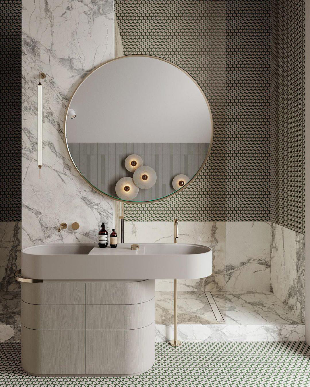 Wall And Ceiling Light Aluminum Alabaster 11.8 in White Indoor LED Fixture Gold Bronze Contemporary Home Lighting | Thomler