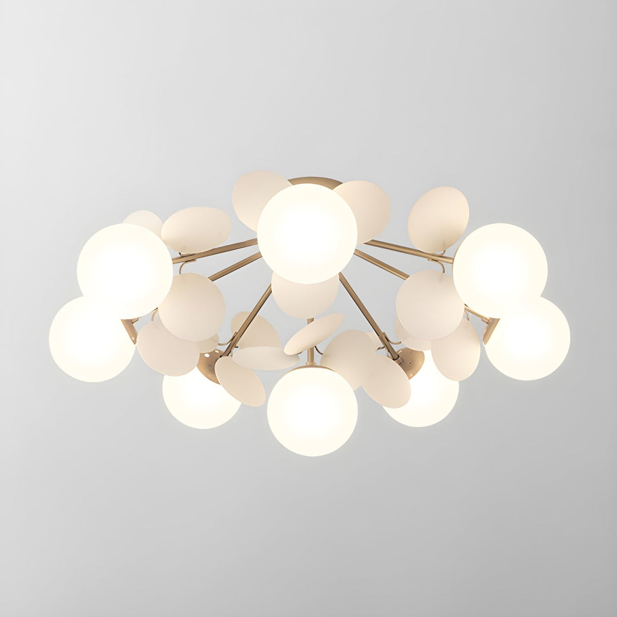 Multi-Globe Flush Mount Ceiling Light with Pastel Orb Shades – Modern Colorful LED Fixture for Kids Room, Playroom & Contemporary Space | Thomler