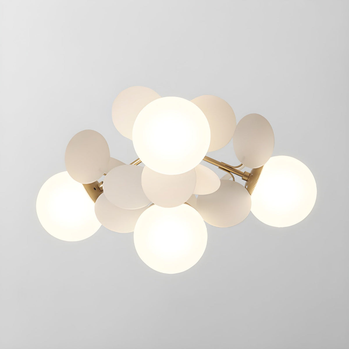 Multi-Globe Flush Mount Ceiling Light with Pastel Orb Shades – Modern Colorful LED Fixture for Kids Room, Playroom & Contemporary Space | Thomler