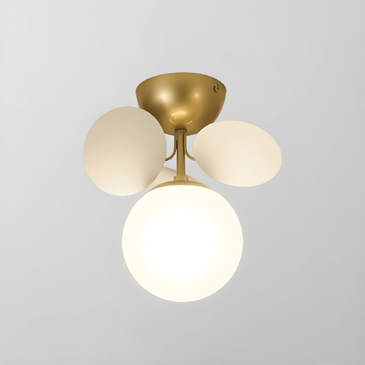 Multi-Globe Flush Mount Ceiling Light with Pastel Orb Shades – Modern Colorful LED Fixture for Kids Room, Playroom & Contemporary Space | Thomler