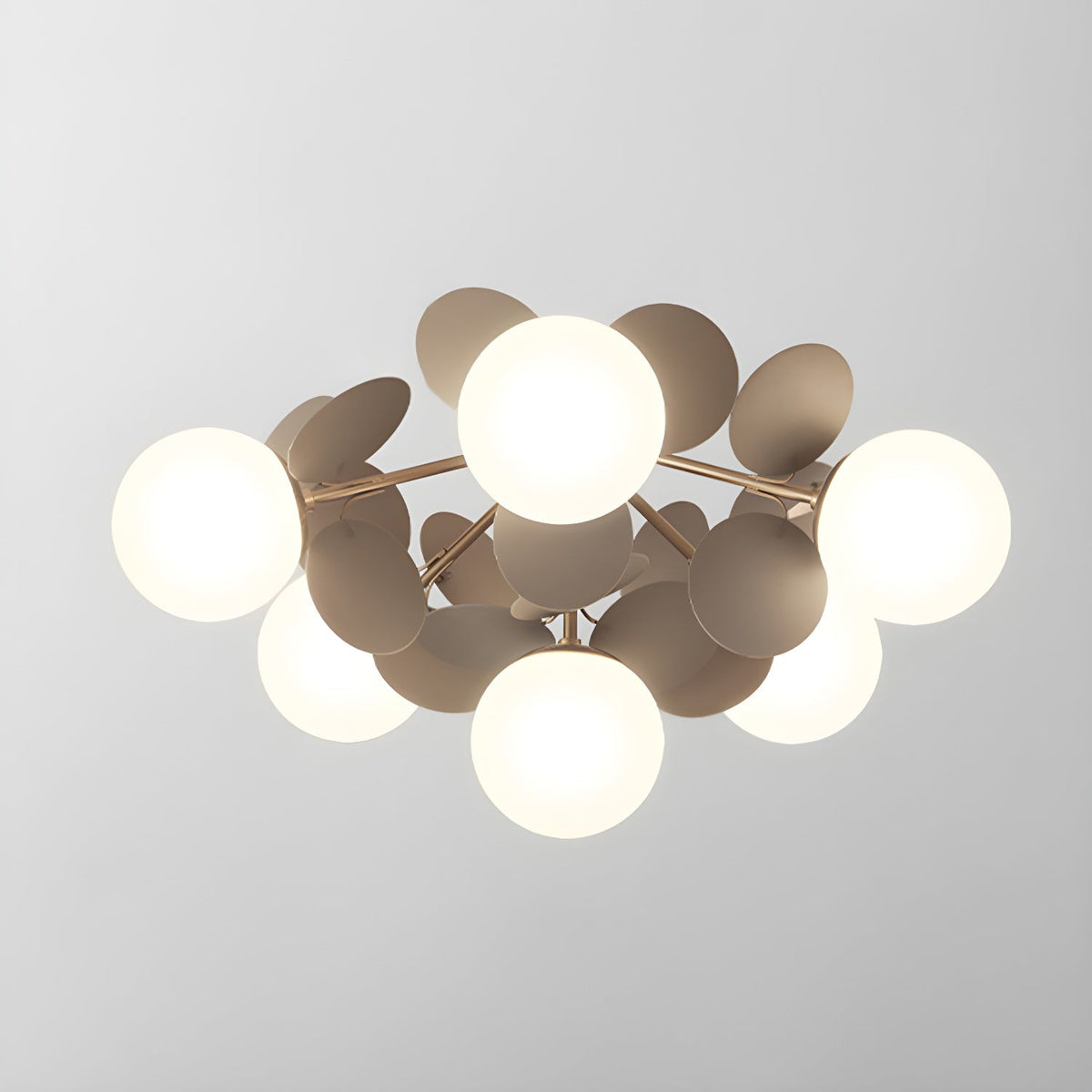 Multi-Globe Flush Mount Ceiling Light with Pastel Orb Shades – Modern Colorful LED Fixture for Kids Room, Playroom & Contemporary Space | Thomler