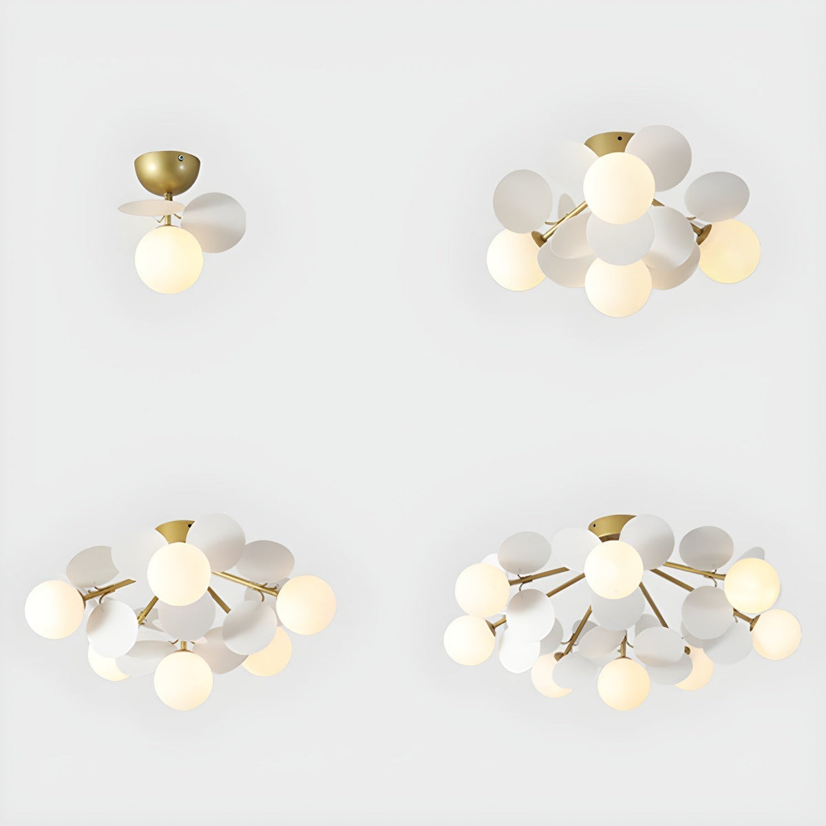 Multi-Globe Flush Mount Ceiling Light with Pastel Orb Shades – Modern Colorful LED Fixture for Kids Room, Playroom & Contemporary Space | Thomler