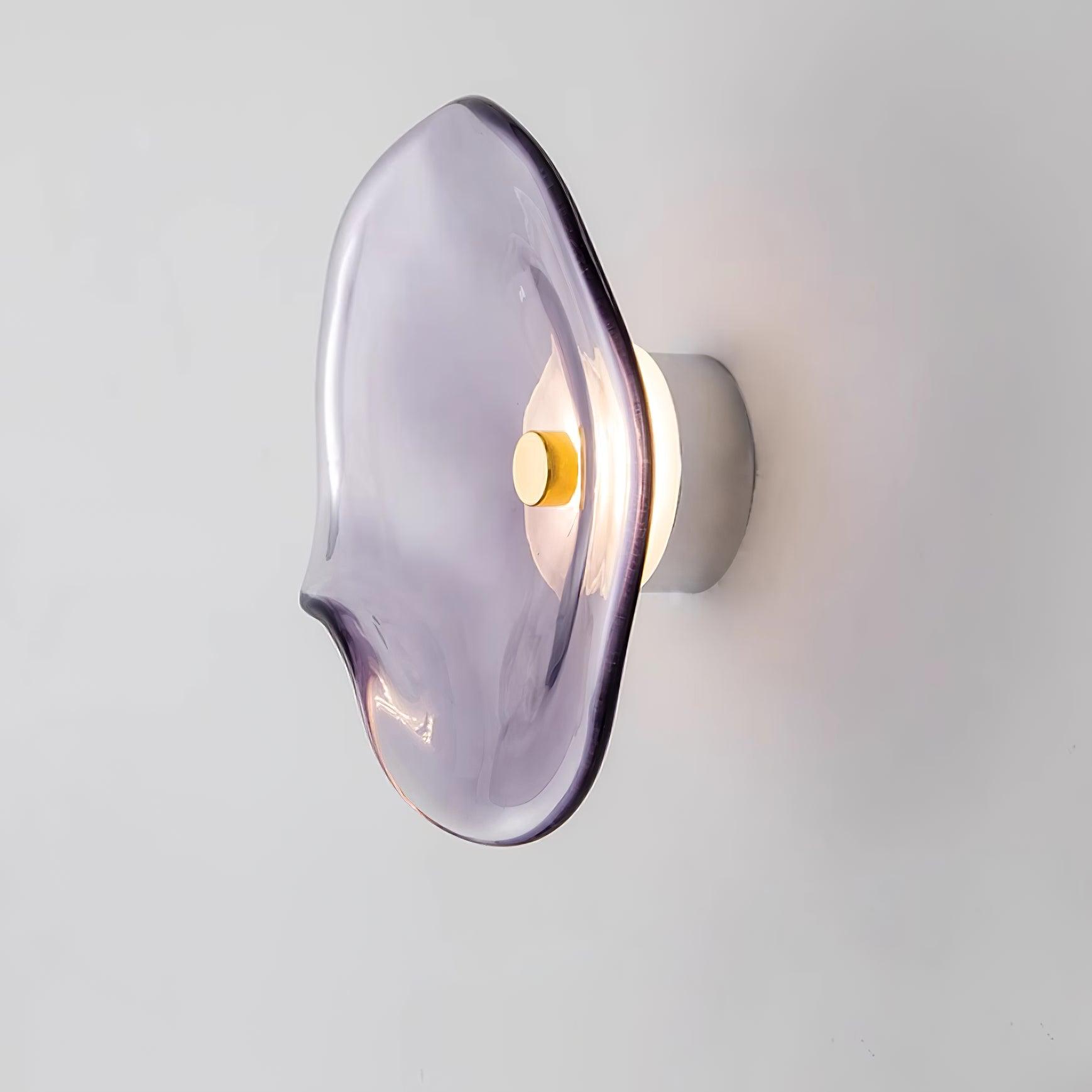 Wall Lamp Glass 30.0 cm Amber LED Bathroom Living Room Mood Lighting Organic Design | Thomler