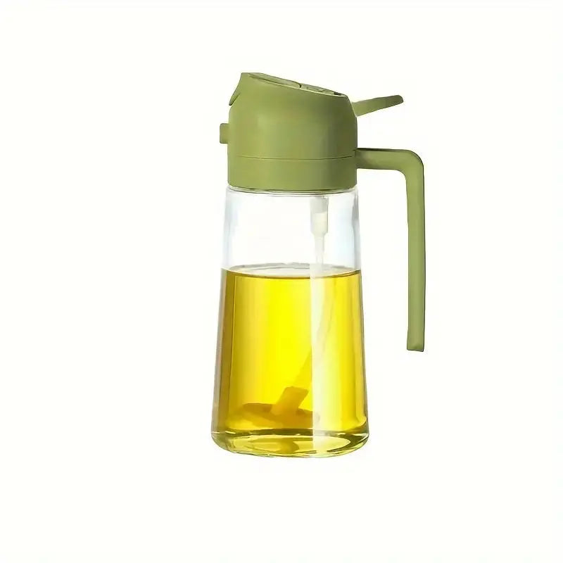Oil Sprayer Glass 470 ml 16.5 fl oz Kitchen Cooking Spray And Pour Dispenser For Salads BBQ Baking | Thomler