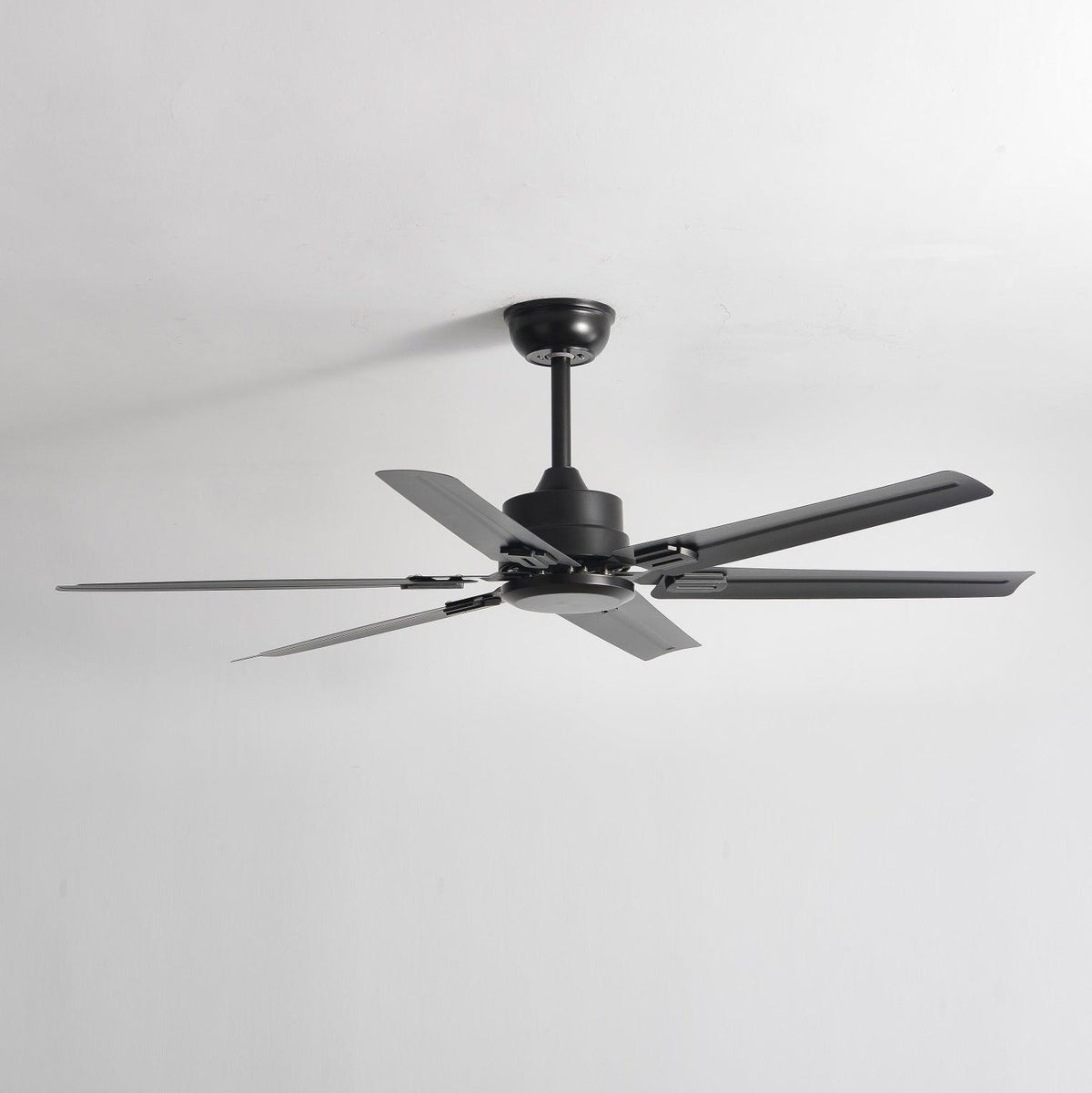 52-Inch Industrial Ceiling Fan with Metal Blades for Living Room & Bedroom | Modern 3-Speed Fan for Home Cooling | Thomler