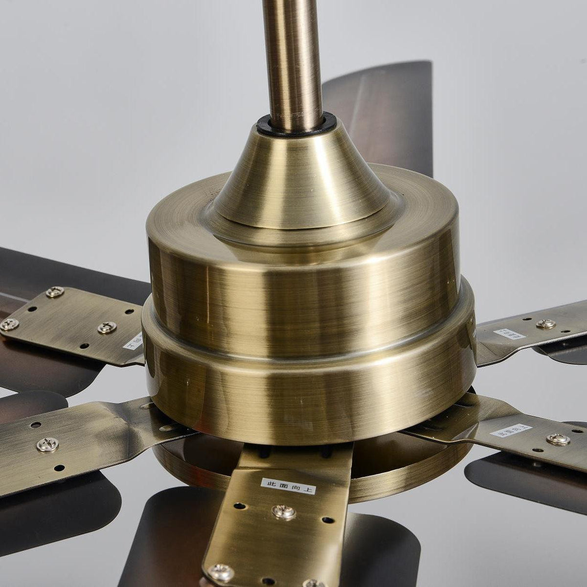 52-Inch Industrial Ceiling Fan with Metal Blades for Living Room & Bedroom | Modern 3-Speed Fan for Home Cooling | Thomler