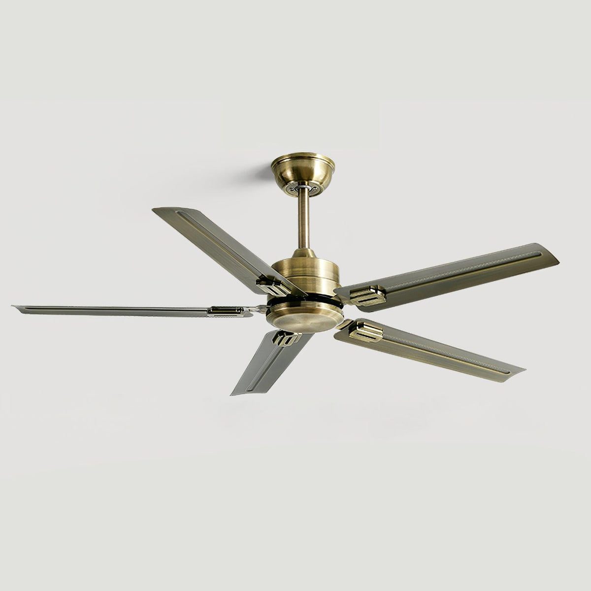 52-Inch Industrial Ceiling Fan with Metal Blades for Living Room & Bedroom | Modern 3-Speed Fan for Home Cooling | Thomler
