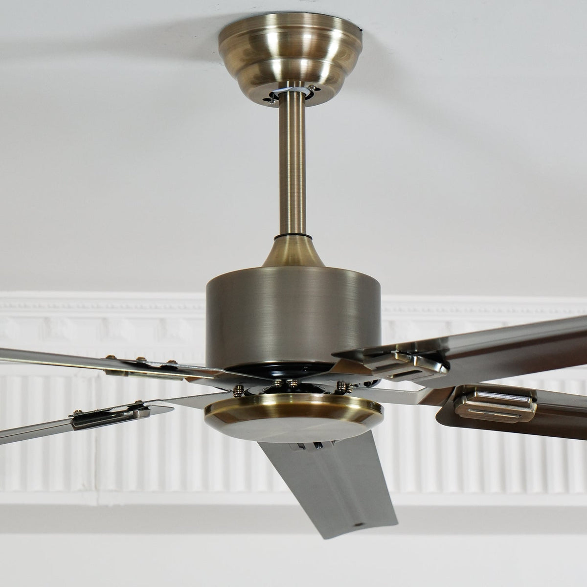 52-Inch Industrial Ceiling Fan with Metal Blades for Living Room & Bedroom | Modern 3-Speed Fan for Home Cooling | Thomler