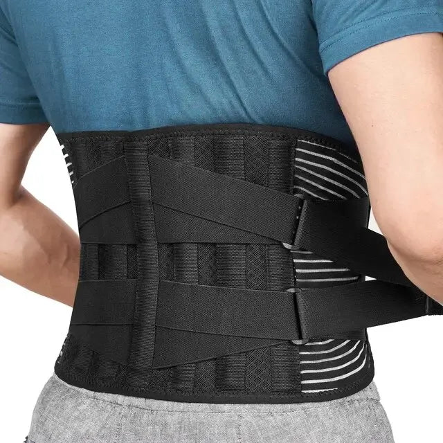 Lumbar Support Belt with 360-Degree Stabilization for Lower Back Pain Relief, Sciatica & Posture Correction | Adjustable Compression Brace w | Thomler
