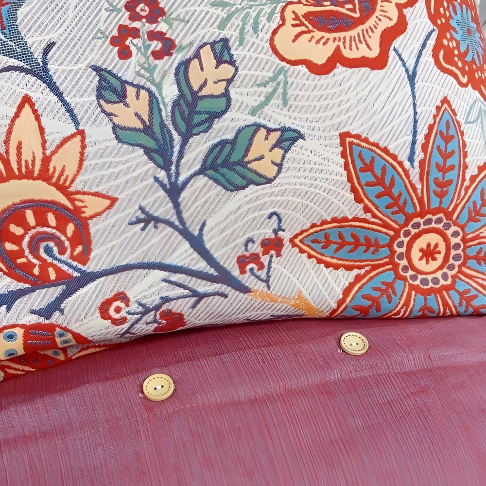 Cotton Pillowcase Set – Floral Print for Standard Pillows – 2-Piece Bedroom Linens for Rustic Boho Decor, Farmhouse Style & Modern Bedding | Thomler