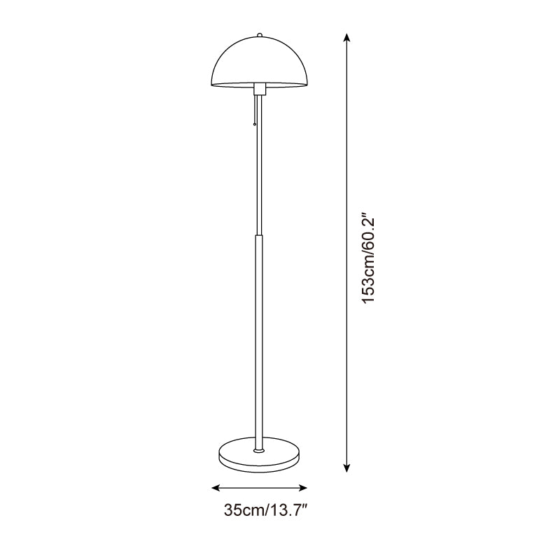 Floor Lamp Wood Metal Amber 160.0 cm Living Room Reading Light Retro Modern Mood Lighting | Thomler