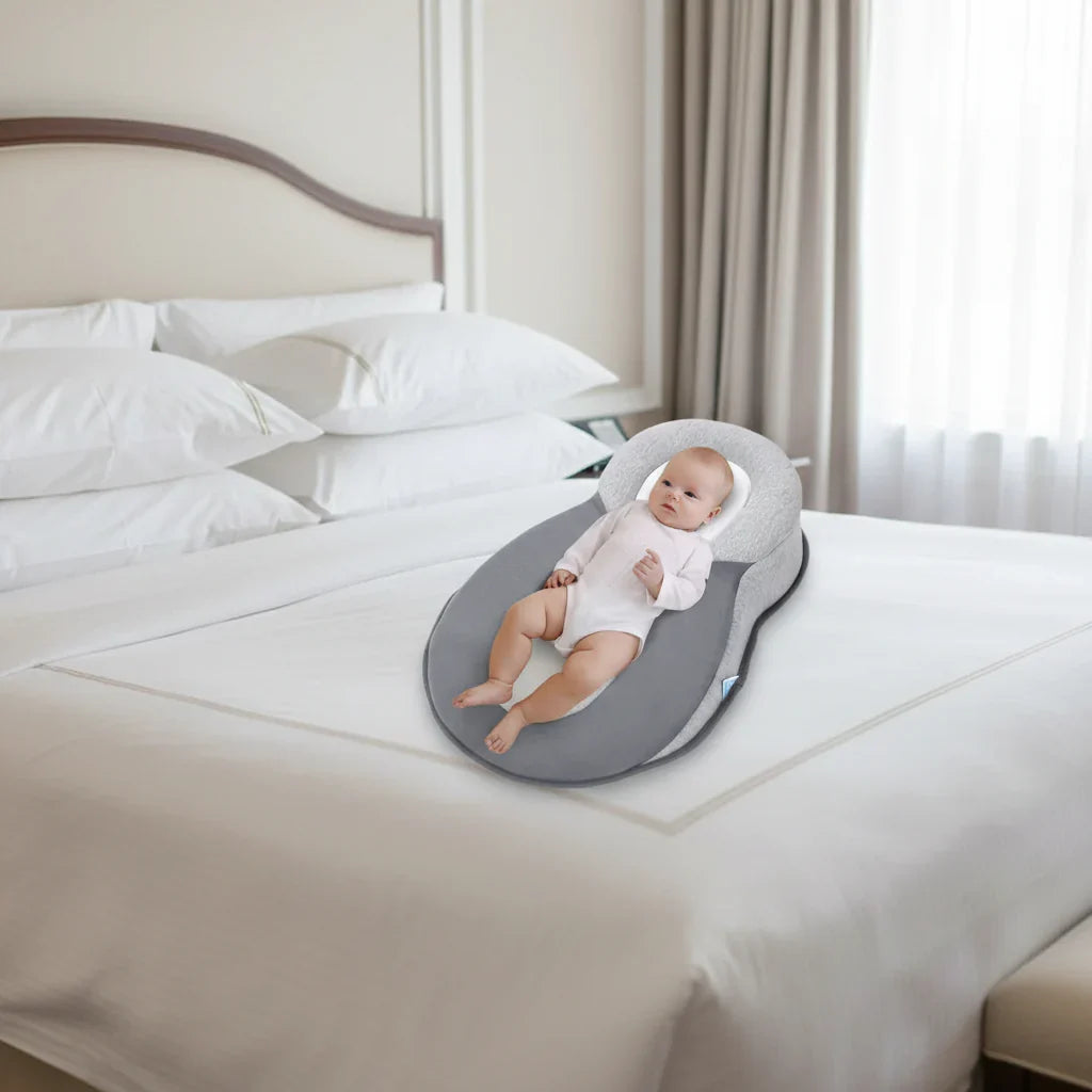 Infant Head-Shaping Sleep Pillow – Pediatrician-Backed Ergonomic Baby Support for Crib & Bassinet | Thomler