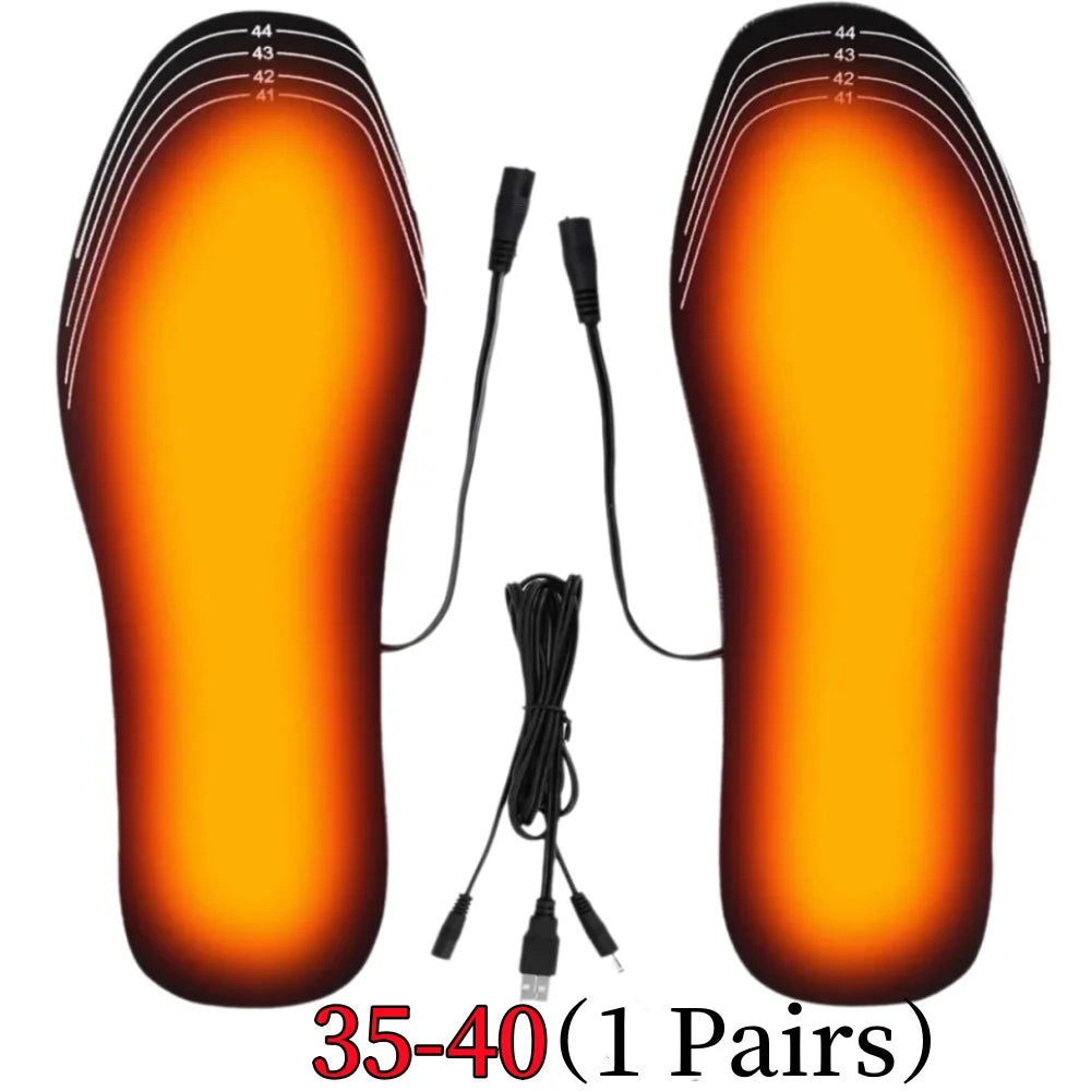 Trimmable USB-Powered Warming Footbed Liners for Winter Sports & Cold-Weather Activities – Unisex Comfort Heat Pads | Thomler