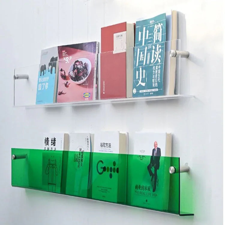 Wall Shelf PVC 80.0 cm 31.5" Floating Magazine Storage Living Room Office Book Display Rack Organiser | Thomler