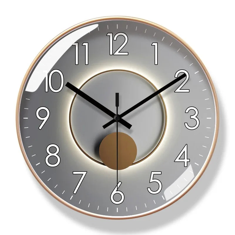 Modern Silent Wall Clock – Non-Ticking Quartz Movement – Sleek Minimalist Design for Living Room, Bedroom & Office Decor | Thomler