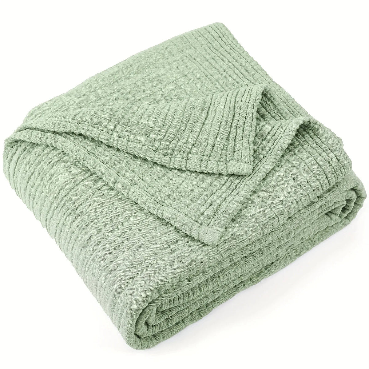 Six-Layer Gauze Throw – All-Season Breathable Cotton Coverlet for Couch, Bed & Travel | Thomler