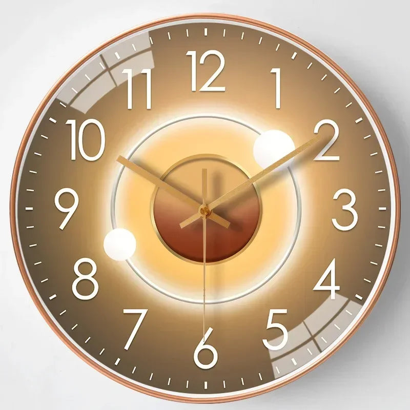 12-Inch Silent Wall Clock Non-Ticking Quartz Movement for Bedroom Office Living Room Modern Round Classic Home Decor Timepiece Battery | Thomler